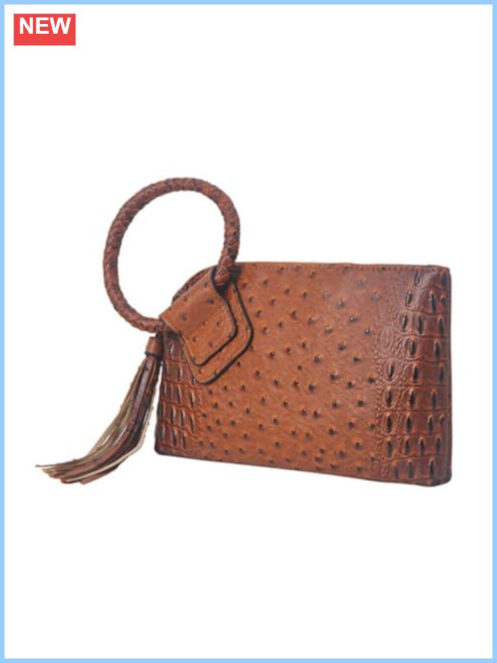 Faux Leather Mini Wristlet Purse Zip Card Slots Travel Work